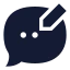 Messageedit icon with solid sharp style