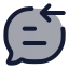 Messageincoming icon with duotone standard style