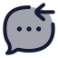 Messageincoming icon with duotone rounded style