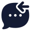Messageincoming icon with solid standard style