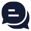 Messagemultiple icon with solid sharp style