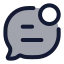 Messagenotification icon with duotone standard style