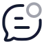 Messagenotification icon with twotone rounded style