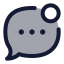 Messagenotification icon with duotone standard style