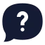 Messagequestion icon with solid sharp style