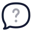 Messagequestion icon with twotone rounded style