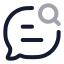 Messagesearch icon with twotone rounded style