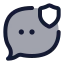 Messagesecure icon with duotone rounded style