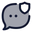 Messagesecure icon with duotone standard style