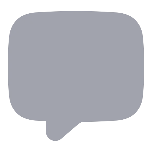 Message Square Icon in Bulk Rounded style