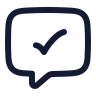 Message Square Check icon preview