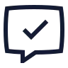 Message Square Check icon preview