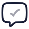 Message Square Check icon preview