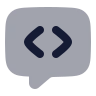 Message Square Code icon preview