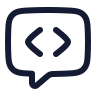Message Square Code icon preview