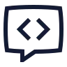 Message Square Code icon preview