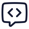 Message Square Code icon preview