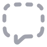Message Square Dashed icon preview