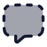 Message Square Dashed icon preview