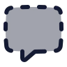 Message Square Dashed icon preview