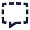 Message Square Dashed icon preview