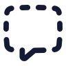 Message Square Dashed icon preview