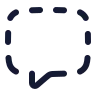 Message Square Dashed icon preview