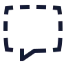 Message Square Dashed icon preview