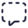 Message Square Dashed icon preview