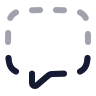 Message Square Dashed icon preview