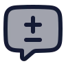 Message Square Diff icon preview