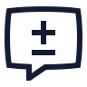 Message Square Diff icon preview