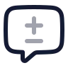 Message Square Diff icon preview