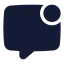 Messagesquaredot icon with solid standard style