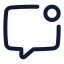 Messagesquaredot icon with stroke standard style