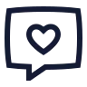 Message Square Heart icon preview