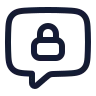 Message Square Lock icon preview