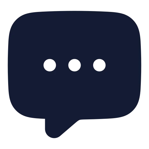 Message Square More Icon in Solid Rounded style