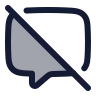 Message Square Off icon preview