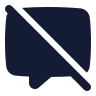 Message Square Off icon preview