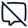 Message Square Off icon preview