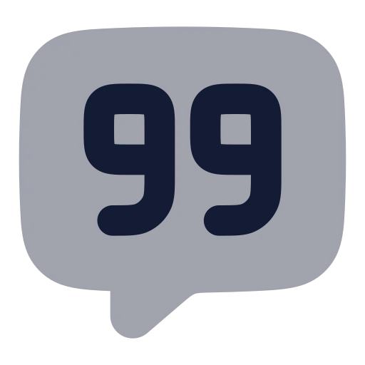 Message Square Quote Icon in Bulk Rounded style