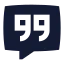 Messagesquarequote icon with solid sharp style