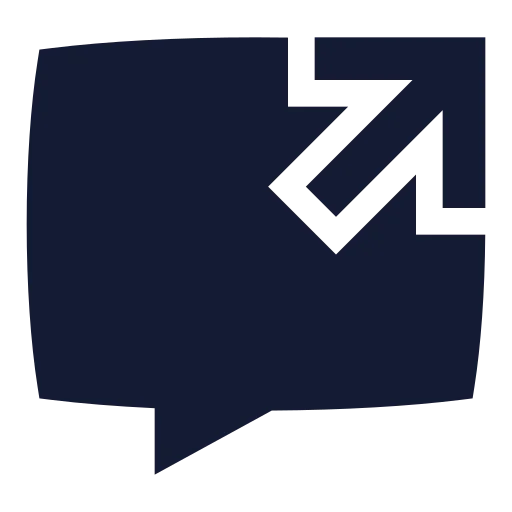 Message Square Share Icon in Solid Sharp style