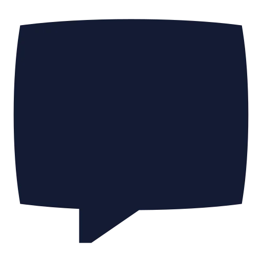 Message Square Icon in Solid Sharp style