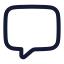 Messagesquare icon with stroke rounded style