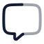 Messagesquare icon with twotone rounded style