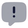 Message Square Warning icon preview