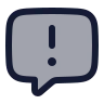 Message Square Warning icon preview