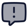 Message Square Warning icon preview